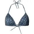 Pepe Jeans Pepe Jeanstil kvinder. PLB10538 Navy Ditsy Bikini Top (S), Badetøj, Polyester, Blå