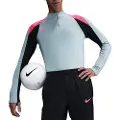 Nike Strike Dri-FIT-fodboldtræningstrøje med 1/2 lynlås til mænd - grå