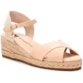 Xti Xtitil kvinder. 14411003-BEIGE Sandaler i læder 144110 (40), 3-5 cm, Ruskind, Spænder, Casual