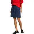 Pepe Jeans Pepe Jeanstil kvinder. PL901206 Navy Weave nederdel (L), Casual, Bomuld, Denim, Blå