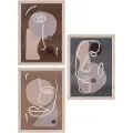 House Nordic - Sæt med rammer Madison, 3-pak - Beige - Rammer - - Homeroom