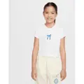 Nike Sportswear-T-shirt til større børn (piger) - hvid