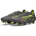 Puma ULTRA 5 ULTIMATE FG Football Boots Unisex, Shoes, Matte Aged Silver/Yellow Alert/Sun Struck, 45
