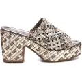 Carmela Carmelatil kvinder. 16222307-PLOMO Sandaler i læder 162223 (40), Sølvfarvet, 8-10, Ingen, Casual
