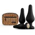 Huismerk Kesia - silikone analplug sæt (3 dele) - sort