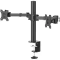 Hama mounting kit - full-motion - for 2 monitors - black