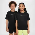 Nike Kortærmet Nike Multi Tech Dri-FIT-overdel til større børn (drenge) - sort