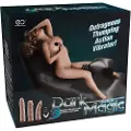 Excellent Power Dark Magic - elektrisk elskovsmaskine med seng (sort)