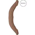 Realrock Double Dong 14 - dobbelt dildo (36cm) - mørk natur