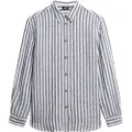 Superdry Casual Linen Boyfriend Skjorte Med Lange ærmer