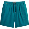 Superdry Superdrytil mænd. M3010246A Premium grøn broderet badedragt (S), Badetøj, Genanvendt polister, Bæredygtig