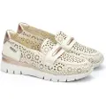 Pikolinos Pikolinostil kvinder. W4R-6518C1 Cantabria lædermokkasiner W4R hvid, beige (39), Fast, Ingen, Casual