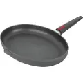 Woll Fiskepande TITANIUM NOWO 38 x 28 cm, til induktion, aftageligt håndtag, WOLL