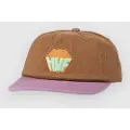 HUF Big Block Washed 6 Panel Cv Kasket brun