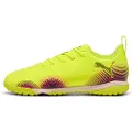 Puma FUTURE 8 PLAY TT Mid Football Boots Youth, Shoes, Yellow Alert/Black/Sun Struck, 35