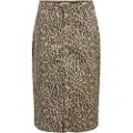 Object Leopard-print Denimnederdel
