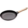 Staub Stegepande 26 cm, trægreb, støbejern, Staub