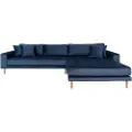 House Nordic - Loungesofa Lido - Blå - 4-pers. sofaer - - Homeroom
