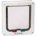 Karlie kattelem med 4-vejs-lukning, hvid - L 19,2 x B 20 cm