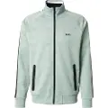 Hugo Boss BOSStil mænd. 50537370 Cirkulær jacquard-sweatshirt med lynlås og sidestriber (3XL), Casual, Grøn, Polyester