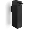 Zack Sæbedispenser LINEA 190 ml, vægmonteret, sort, rustfrit stål,