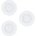 Eglo FUEVA-Z SMART indbygningsspot Ø85 mm, hvid, 3-pak
