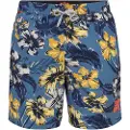 Superdry Superdrytil mænd. M3010242A Hawaii badedragt blå (L), Badetøj, Genanvendt polister, Bæredygtig