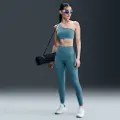 Nike Højtaljede Nike Zenvy Rib 7/8-leggings til kvinder - blå