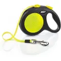 Flexi New Neon yellow leash L 5M 50KG