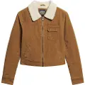 Superdry Cord Lined Cropped Jakke