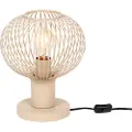 TRIO Moderne trådbordslampe beige 23 cm - Gila