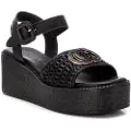Carmela Carmelatil kvinder. 16236003-NEGRO Sandaler i læder 162360 sort (40), 5-8 cm, Spænder, Casual
