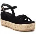 Refresh Refreshtil kvinder. 17273604-NEGRO Sandaler i læder 172736 sort (40), 5-8 cm, Ruskind, Spænder, Casual