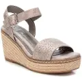 Xti Xtitil kvinder. 14411603-PLOMO Sandaler 144116 sølv (39), Sølvfarvet, 8-10, Spænder, Casual
