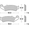 Brembo 07ho2506 Organiske Bremseklodser