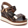 Xti Xtitil kvinder. 14459202-TAUPE Sandaler 144592 brun (37), 5-8 cm, Spænder, Casual, Dyreprint