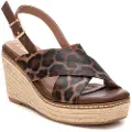 Xti Xtitil kvinder. 14459102-TAUPE Sandaler 144591 brun (36), 5-8 cm, Spænder, Casual, Dyreprint