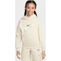 Nike Sportswear-hættetrøje i fleece til større børn - brun