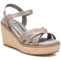 Xti Xtitil kvinder. 14411703-PLOMO Sandaler 144117 sølv (40), Sølvfarvet, 8-10, Spænder, Casual