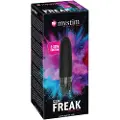 Mystim Sleak Freak E-Stim - genopladelig elektro stavvibrator (sort)