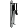 Blomus - Pejsesæt Væg Ashi 5 Dele 86 cm - Sort - Åbne pejse - - Homeroom