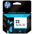 HP 22 / C9352AE Tri-Color - Blækpatron Cyan, Magenta, Gul