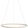 QAZQA Design Pendellampe Beige 80cm inkl. LED 3-Trins Dæmpbar - Girello