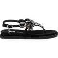 Xti Xtitil kvinder. 14401701-NEGRO Sandaler i læder 144017 sort (37), Fast, Ruskind, Spænder, Casual