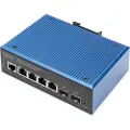 Digitus Dn-651155 Netværksswitch Administreret L2 Gigabit Ethernet (10/100/1000) Strøm Over Ethernet (poe) Sort, Blå