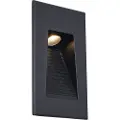 QAZQA Moderne indbygningsvæglampe sort 7 cm inkl. LED IP65 - Trem