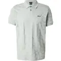 Hugo Boss BOSStil mænd. 50538191 Poloshirt i bomuld med cirkulær jacquard grøn (L), Casual, Korte ærmer