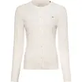 Gant Ganttil kvinder. 4800103 Off-white ecru strikcardigan (M), Hvid, Casual, Bomuld
