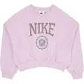 Nike Sportswear Club-sweatshirt med rund hals i french terry til piger - lilla