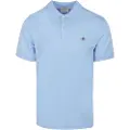 Gant Ganttil mænd. 2210 Pique polo shirt Regular Fit Shield blå (XL), Casual, Bomuld, Klassisk, Korte ærmer